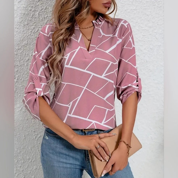 Elegant Satin Blouse - Picture 1 of 3